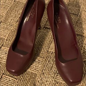 Gucci Wine Platform Pumps